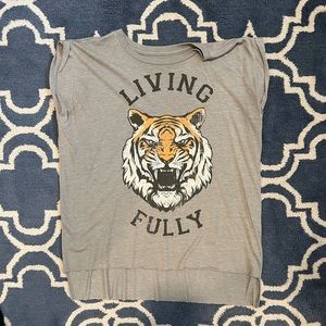 Mallory Ervin Living Fully muscle tee